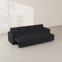 Graphite-Grey-/-Chenille-4-Seat-Double-Pullout-Sofa