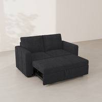 Graphite-Grey-/-Chenille-Pullout-Loveseat
