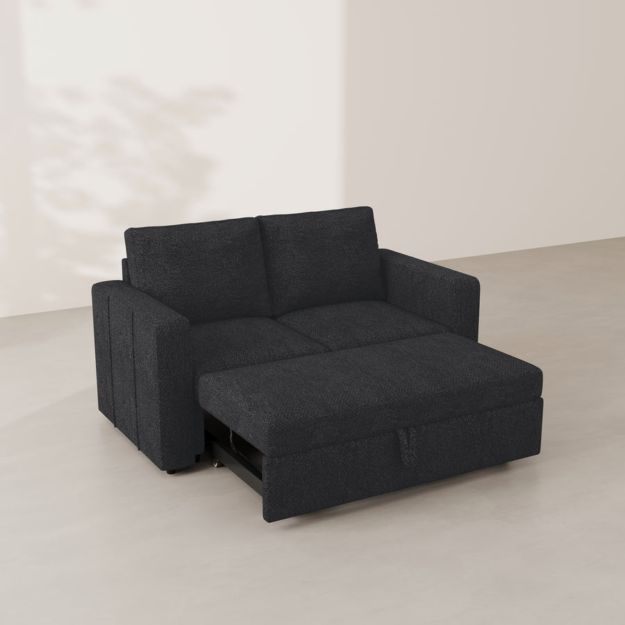 Graphite-Grey-/-Chenille-Pullout-Loveseat