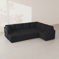 Graphite-Grey-/-Chenille-7-Seat-U-Shaped-Pullout-Sectional