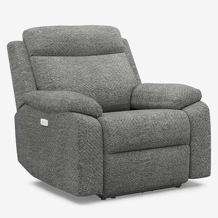Belffin Modern Chenille Power Recliner