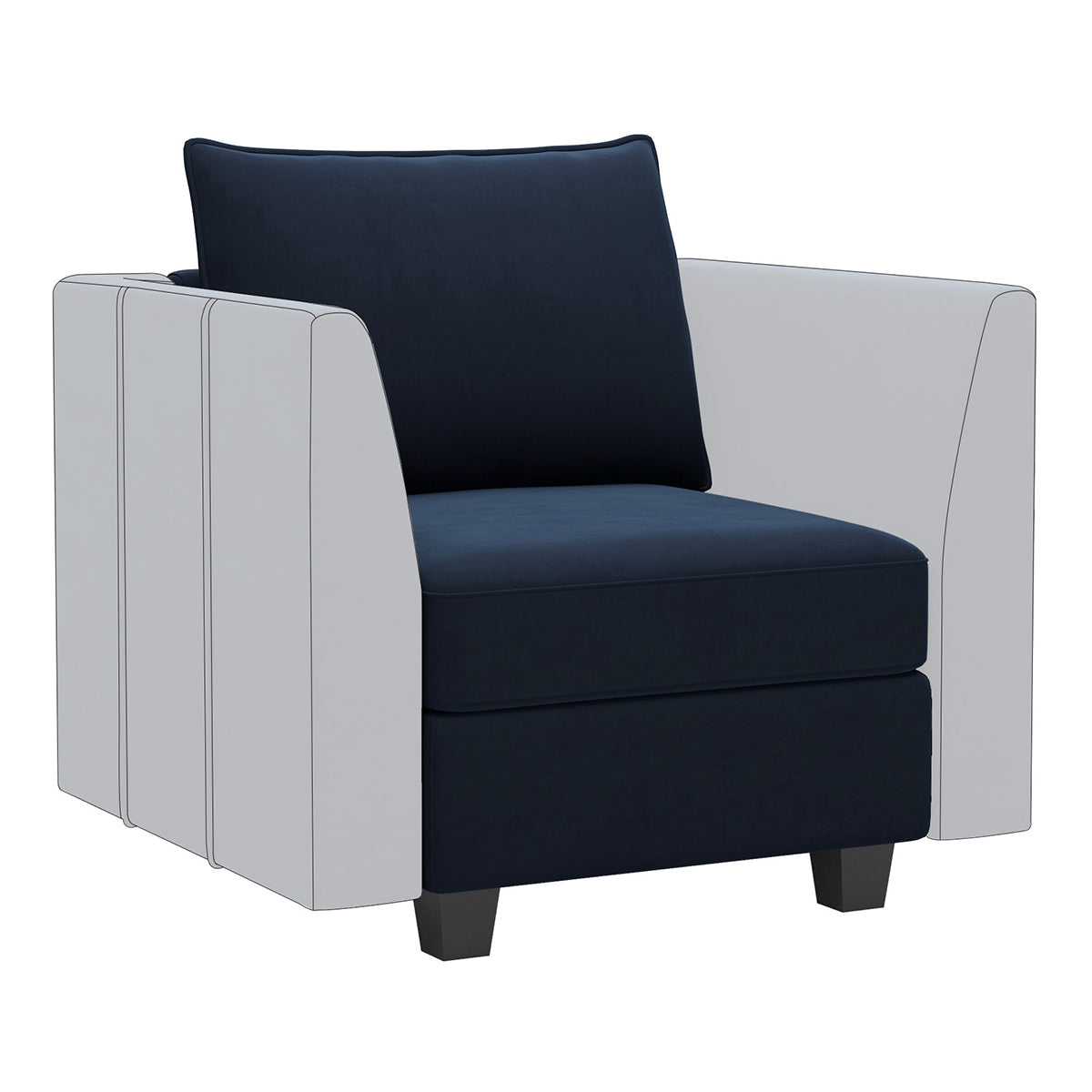 Velvet-b-single-seat-Navy-Blue