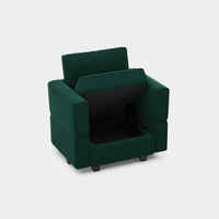 Soforia-Arm-Chair-Pine-Green-Velvet-Storage
