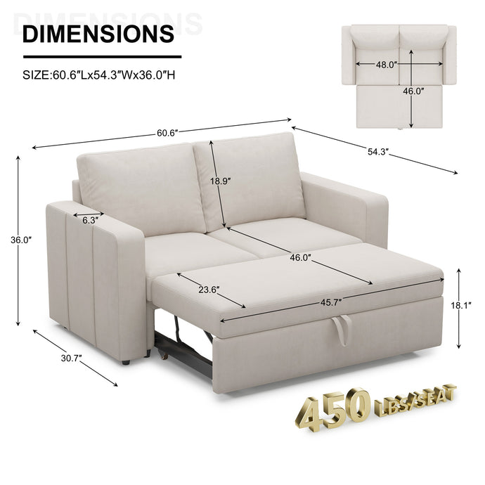 Pullout-Sofa-dimension