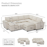 7-Seat-U-Shaped-Pullout-Sectional-with-Reversible-Chaise-dimension