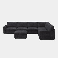 Graphite-Grey-/-Chenille-7-Seat-U-Shaped-Sectional