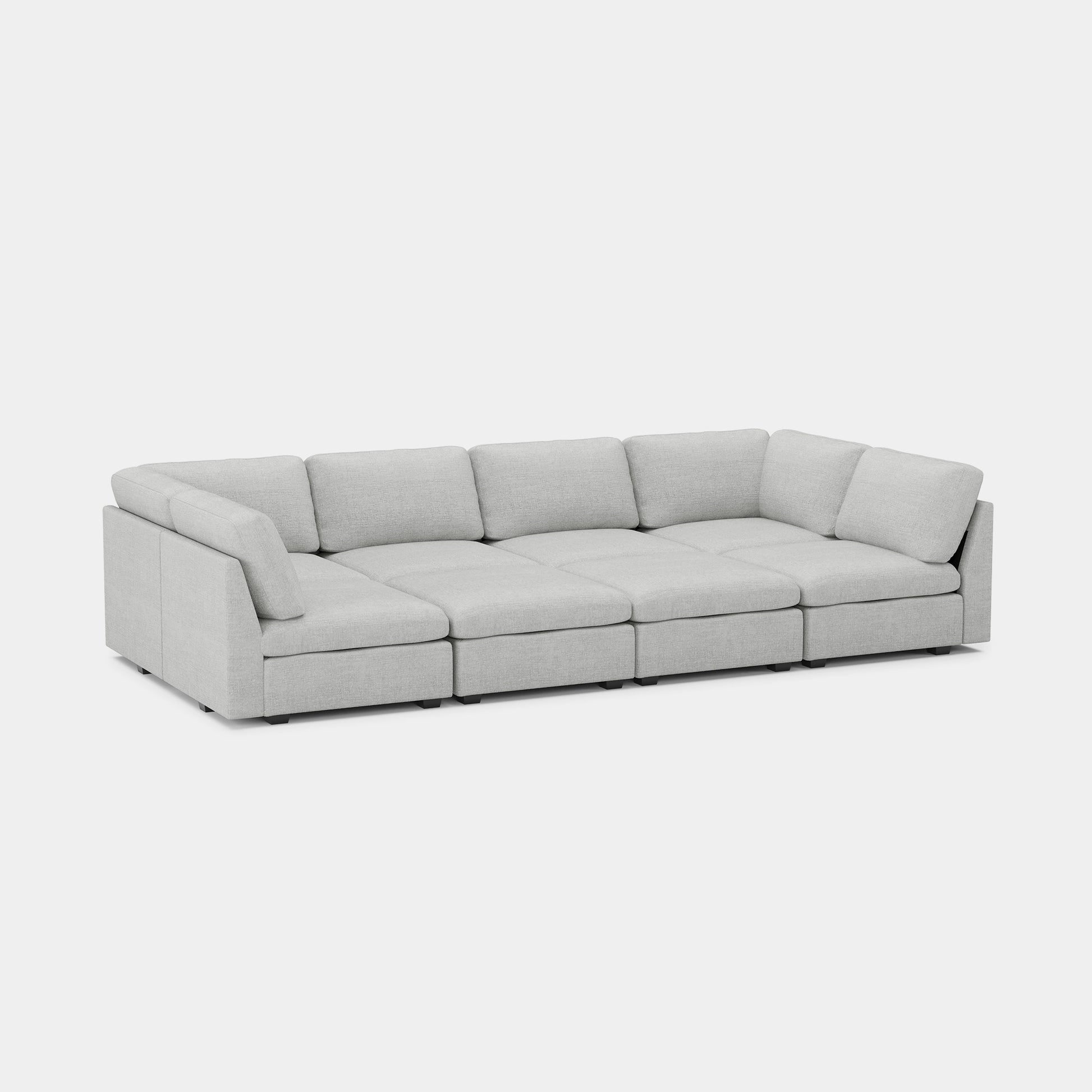 Cloud-Grey-/-Chenille-8-Seat-Pit-Sectional