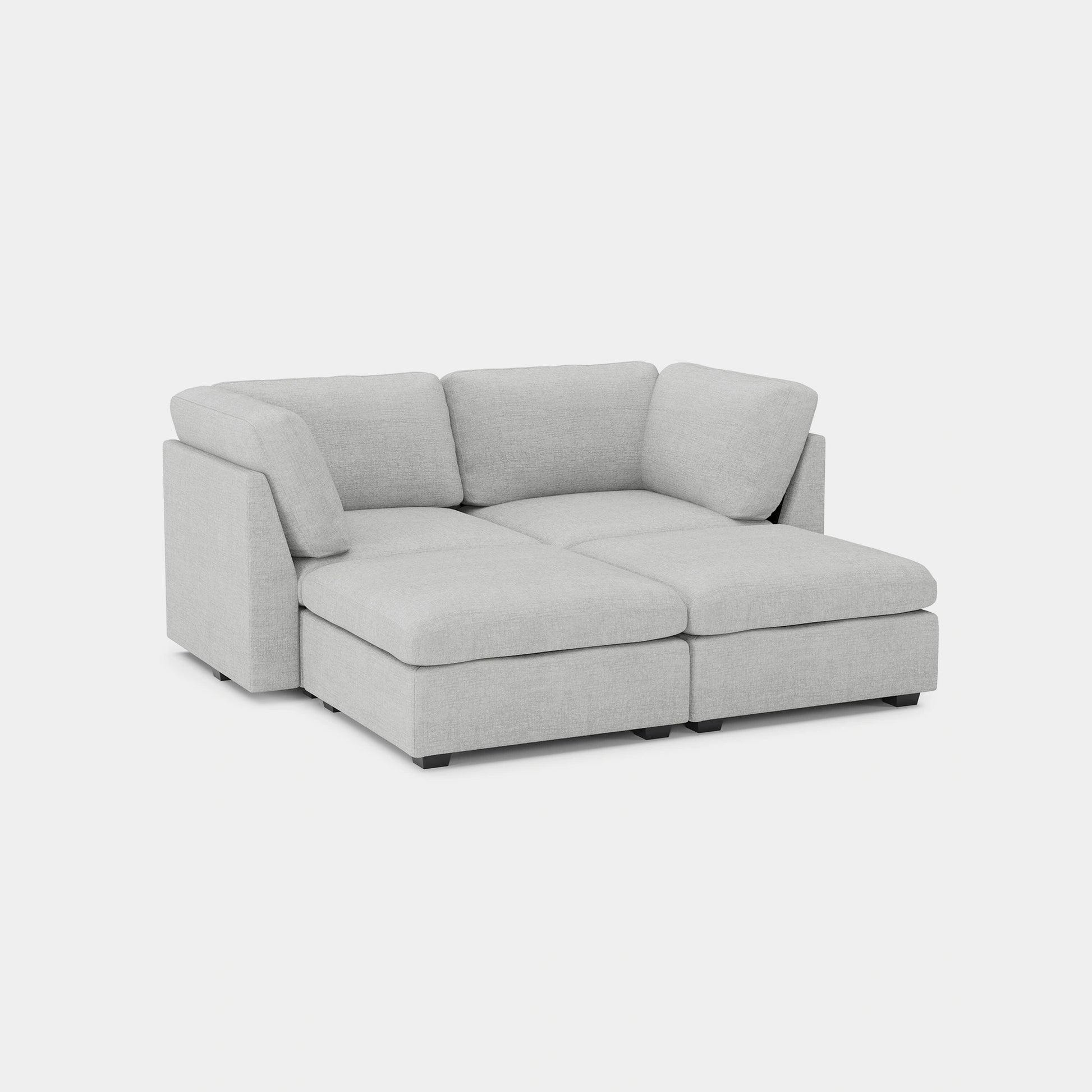 Cloud-Grey-/-Chenille-4-Seat-Pit-Sectional