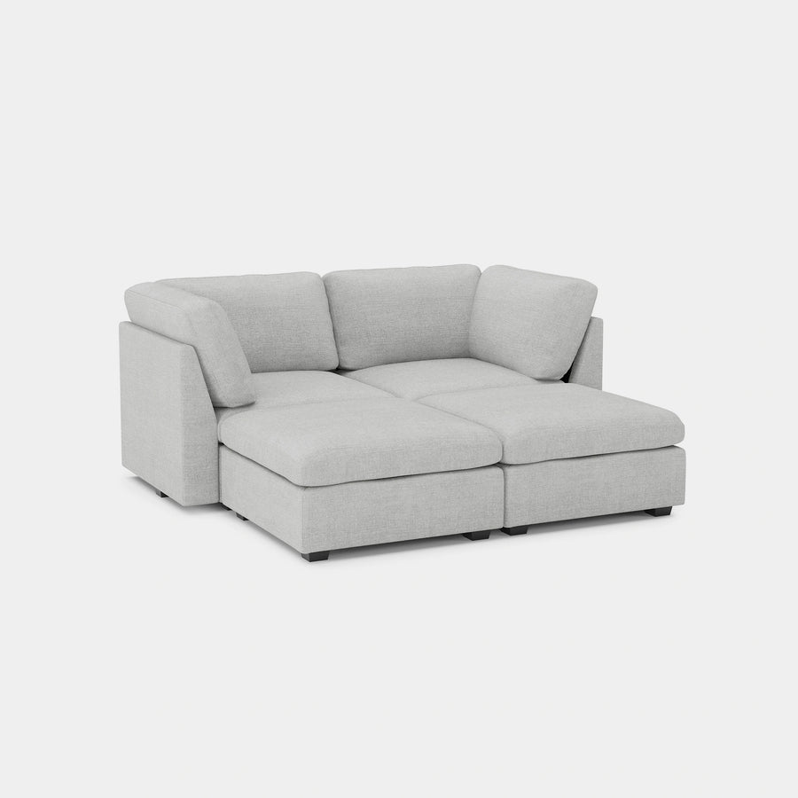 Cloud-Grey-/-Chenille-4-Seat-Pit-Sectional