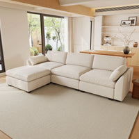 Misty-White-/-Chenille-4-Seat-L-Shaped-Sectional