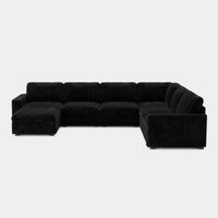 Onyx-Black-/-Corduroy-7-Seat-U-Shaped-Sectional