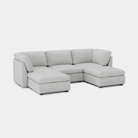 Cloud-Grey-/-Chenille-5-Seat-U-Shaped-Open-Sectional