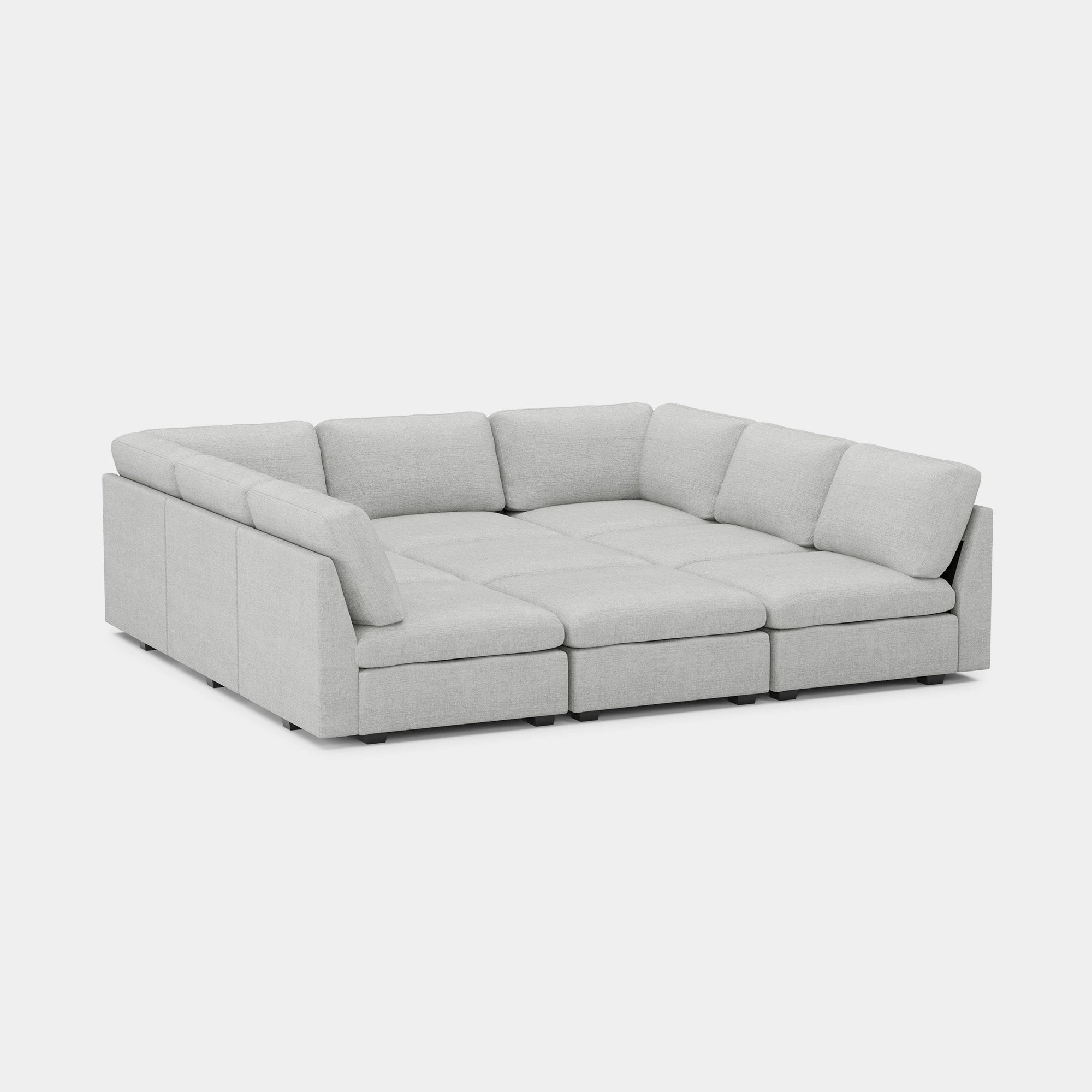 Cloud-Grey-/-Chenille-9-Seat-Pit-Sectional