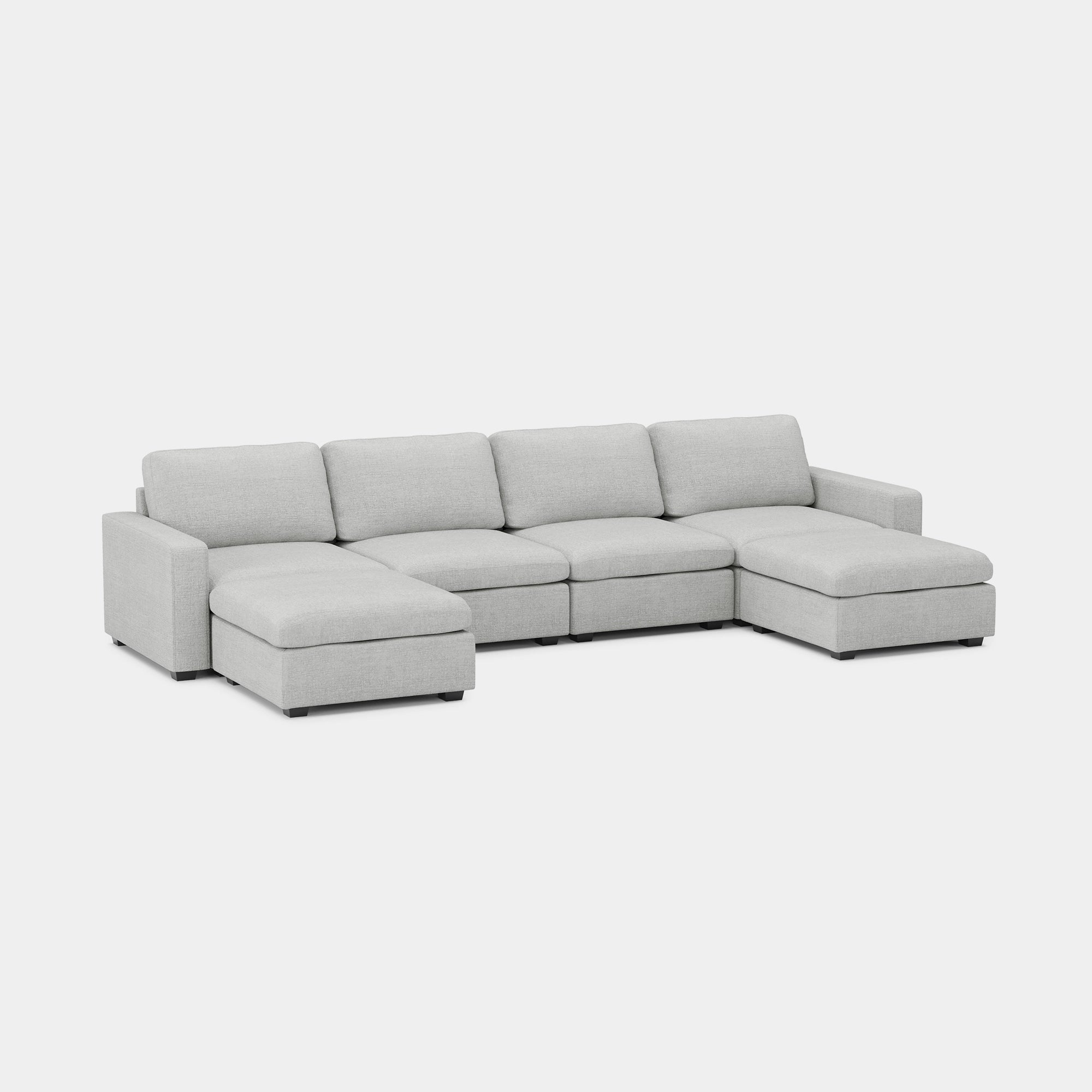 Cloud-Grey-/-Chenille-6-Seat-U-Shaped-Open-Sectional