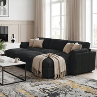 Obsidian-Black-/-Corduroy-6-Seat-Open-Pit-Sectional
