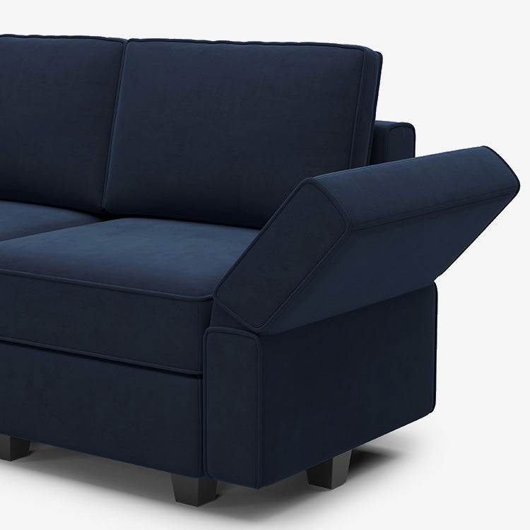 Belffin 5 Seats + 6 Sides Modular Velvet Sofa with Storage Seat