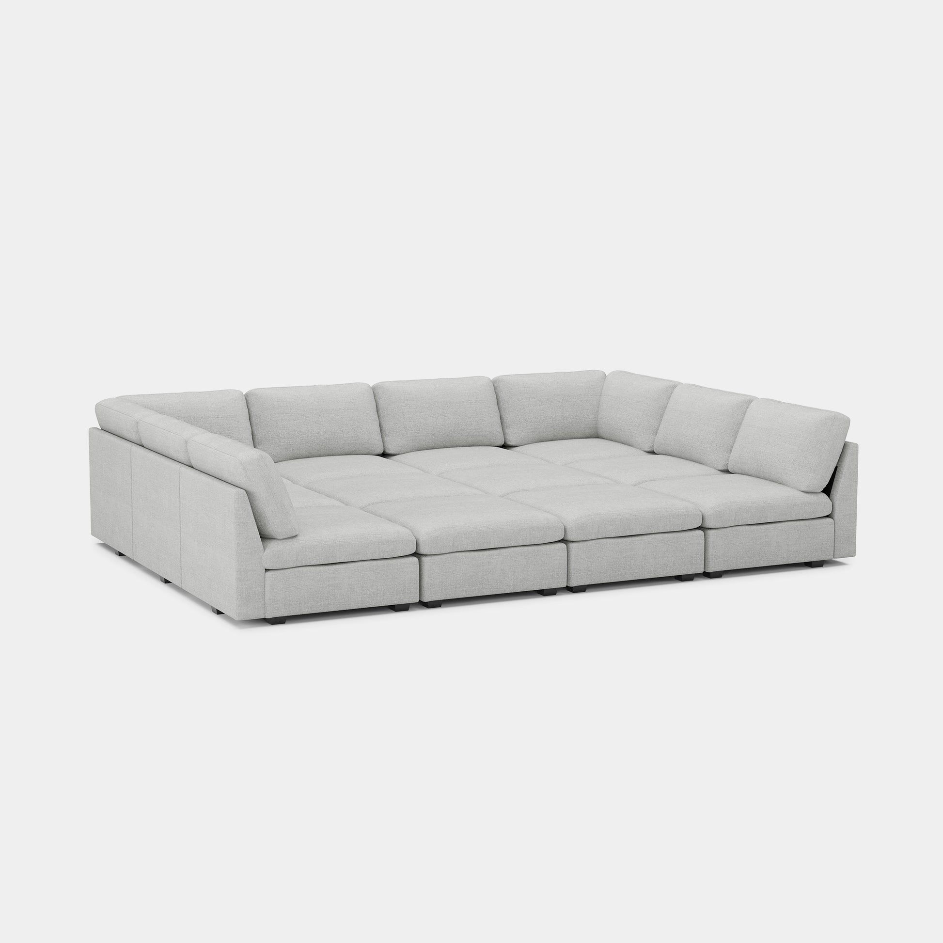 Cloud-Grey-/-Chenille-12-Seat-Pit-Sectional