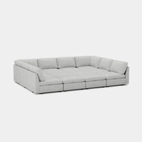 Cloud-Grey-/-Chenille-12-Seat-Pit-Sectional