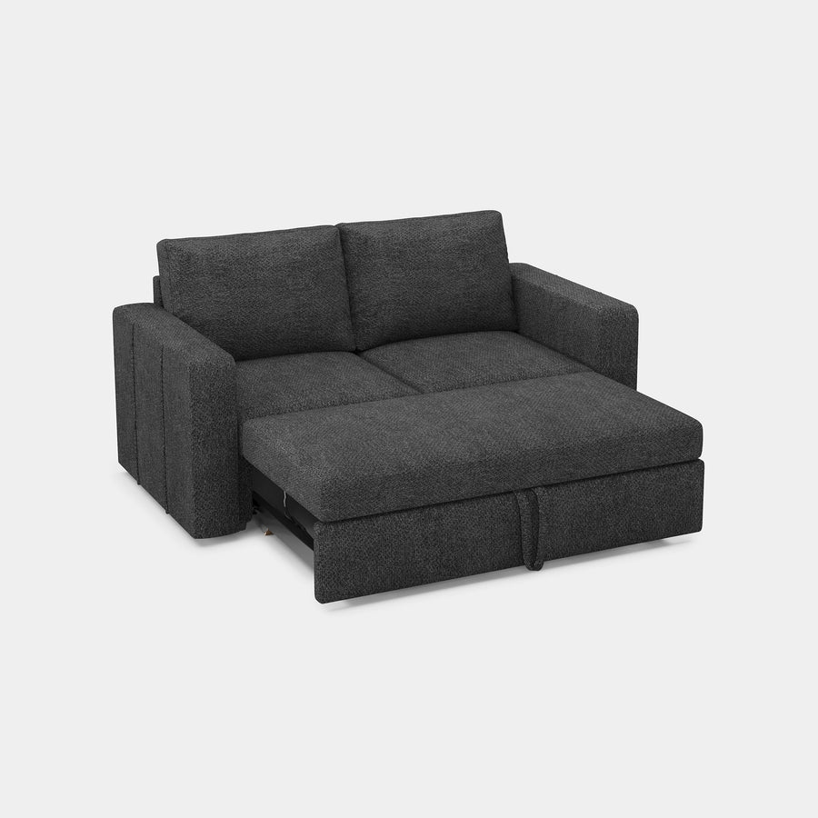 Graphite-Grey-/-Chenille-Module-Pullout-Loveseat