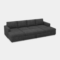 Graphite-Grey-/-Chenille-6-Seat-U-Shaped-Pullout-Sectional