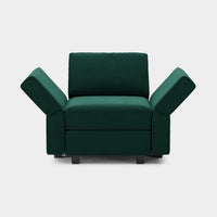 Soforia-Arm-Chair-Pine-Green-Velvet-Adjustable-Backrest