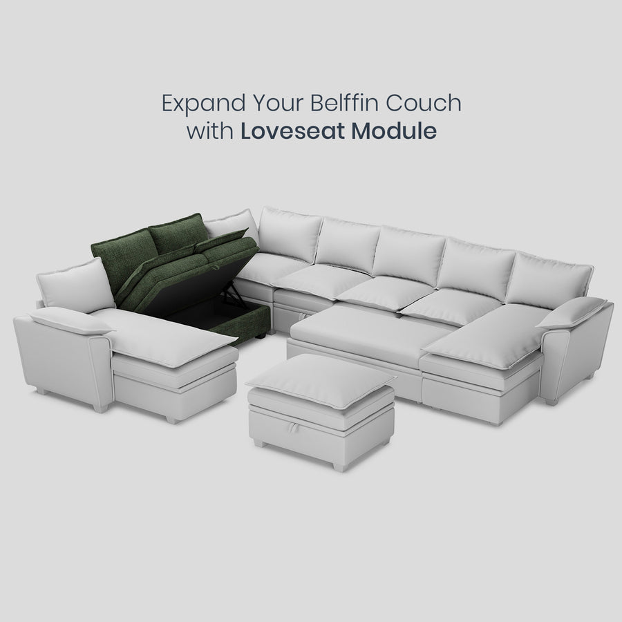 Moss-Green-/-Chenille-Module-Loveseat
