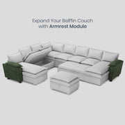 Sonnio Pull-out Sectional Sofa with Double-Layer Cushions