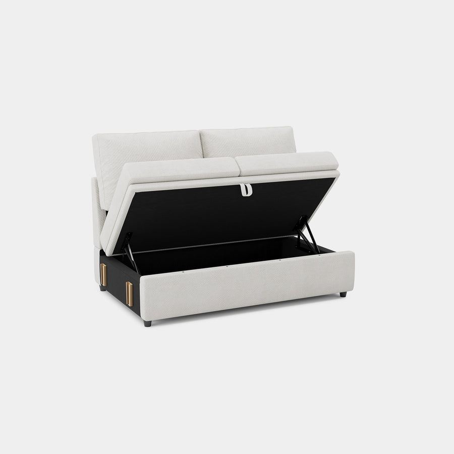 Misty-White-/-Chenille-Module-Loveseat