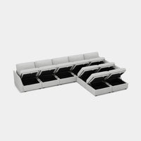 Cloud-Grey-/-Chenille-9-Seat-L-Shaped-Sectional