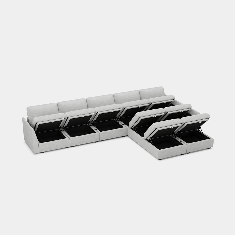 Cloud-Grey-/-Chenille-9-Seat-L-Shaped-Sectional