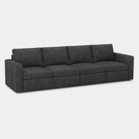 Graphite-Grey-/-Chenille-4-Seat-Double-Pullout-Sofa