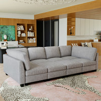 Flagstone-Grey-/-Terry-5-Seat-Sleeper-Sofa