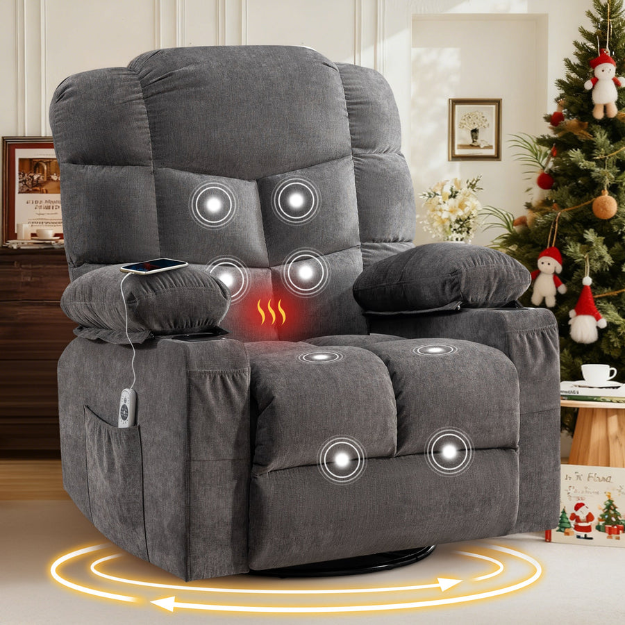 Avenia Swivel Recliner Chair Belffin