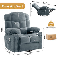 Avenia Swivel Recliner Chair Belffin