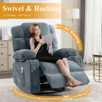 Avenia Swivel Recliner Chair Belffin