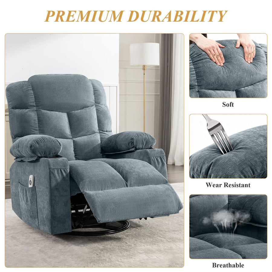 Avenia Swivel Recliner Chair Belffin