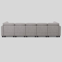 Flagstone-Grey-/-Terry-4-Seat-Sleeper-Sofa