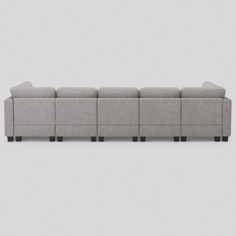 Flagstone-Grey-/-Terry-4-Seat-Sleeper-Sofa