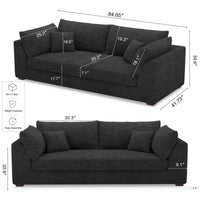 Graphite-Grey-/-Chenille-Loveseat