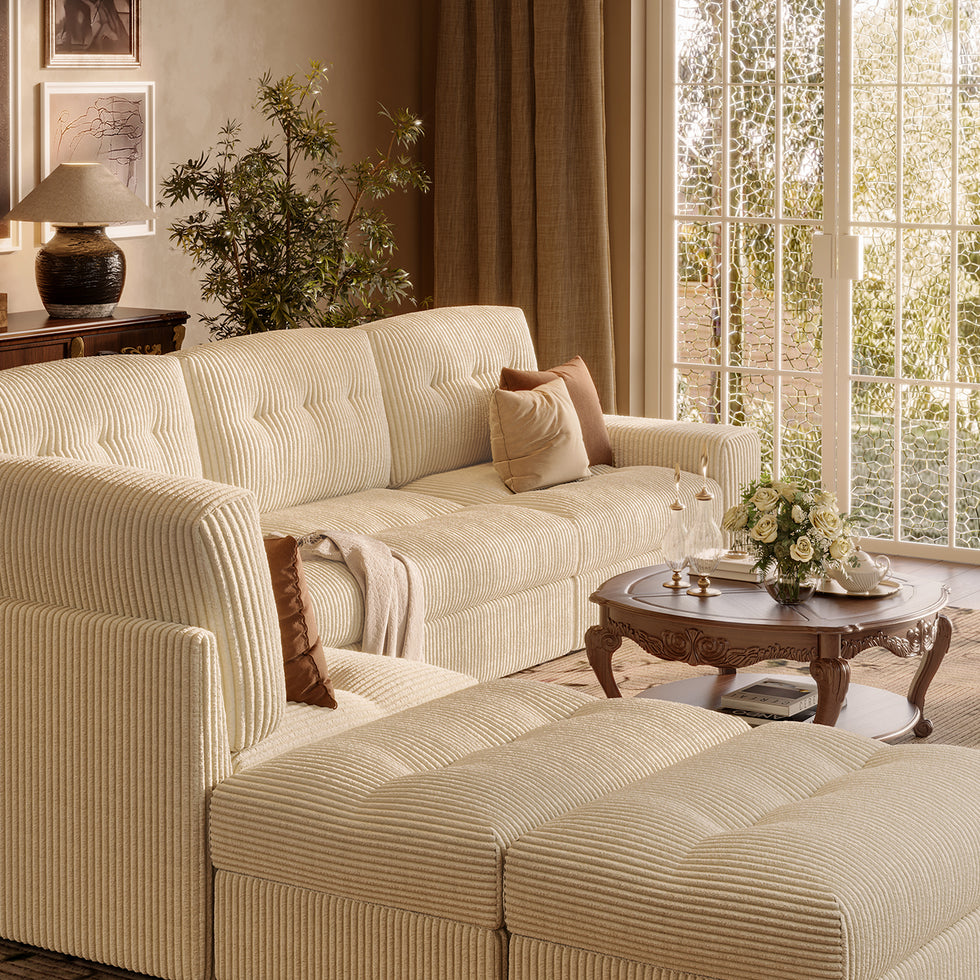 Belffin Aluvia Oversized Cloud Modular Sofa with Plush Cushions