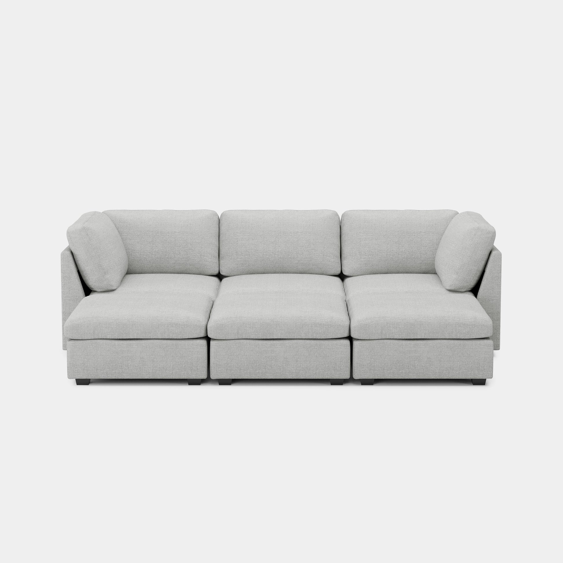 Cloud-Grey-/-Chenille-6-Seat-Open-Pit-Sectional