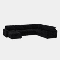 Onyx-Black-/-Corduroy-7-Seat-U-Shaped-Sectional