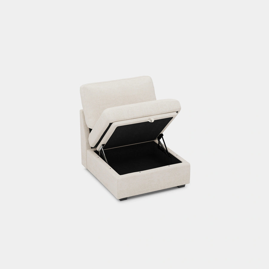 Misty-White-/-Chenille-Module-Seat