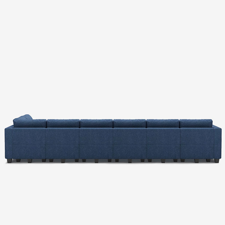 Belffin 12 Seats + 10 Sides Modular Weave Sofa with Storage Seat