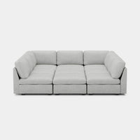Cloud-Grey-/-Chenille-9-Seat-Pit-Sectional