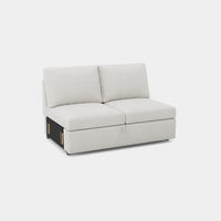 Misty-White-/-Chenille-Module-Loveseat