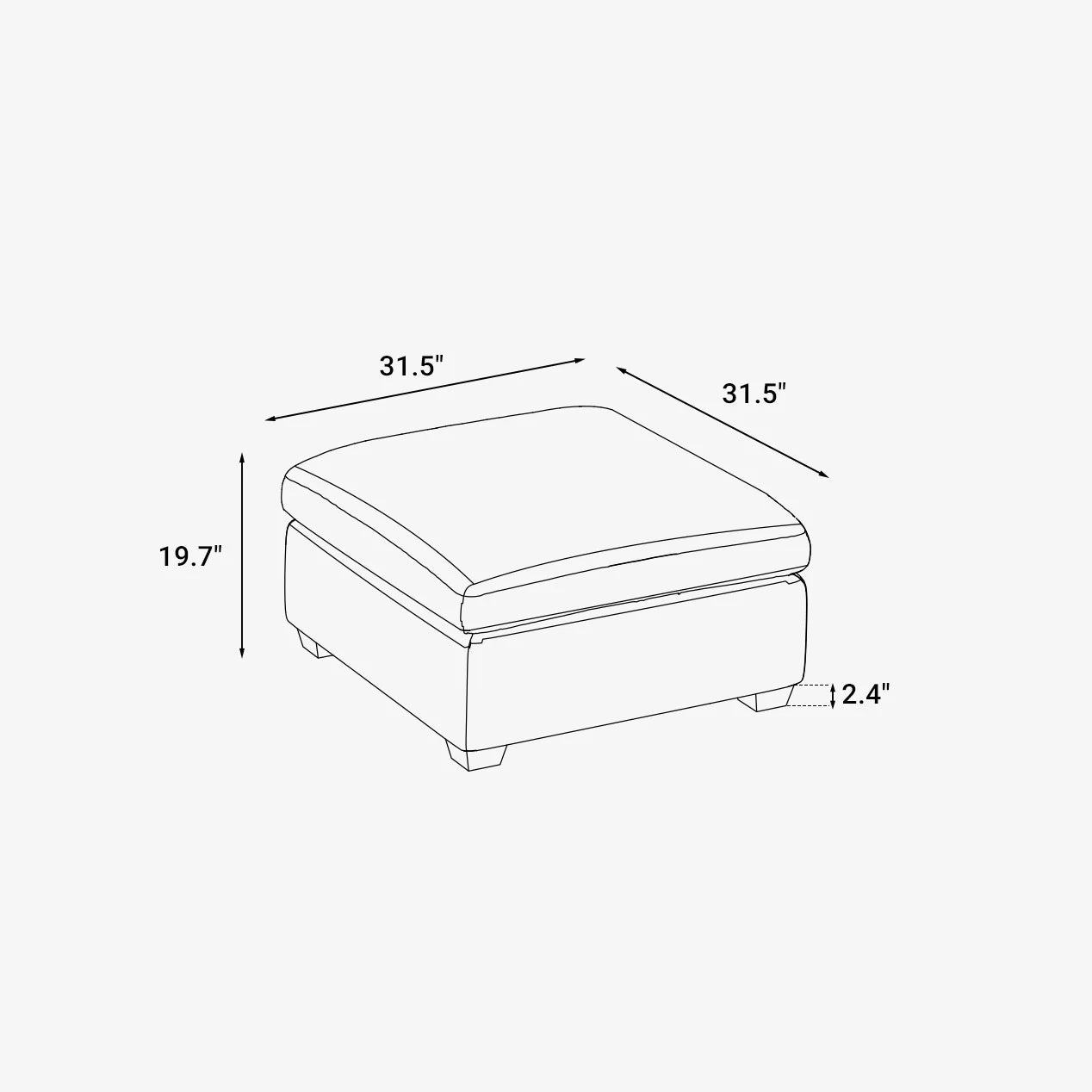 Uteeran Modular Ottoman