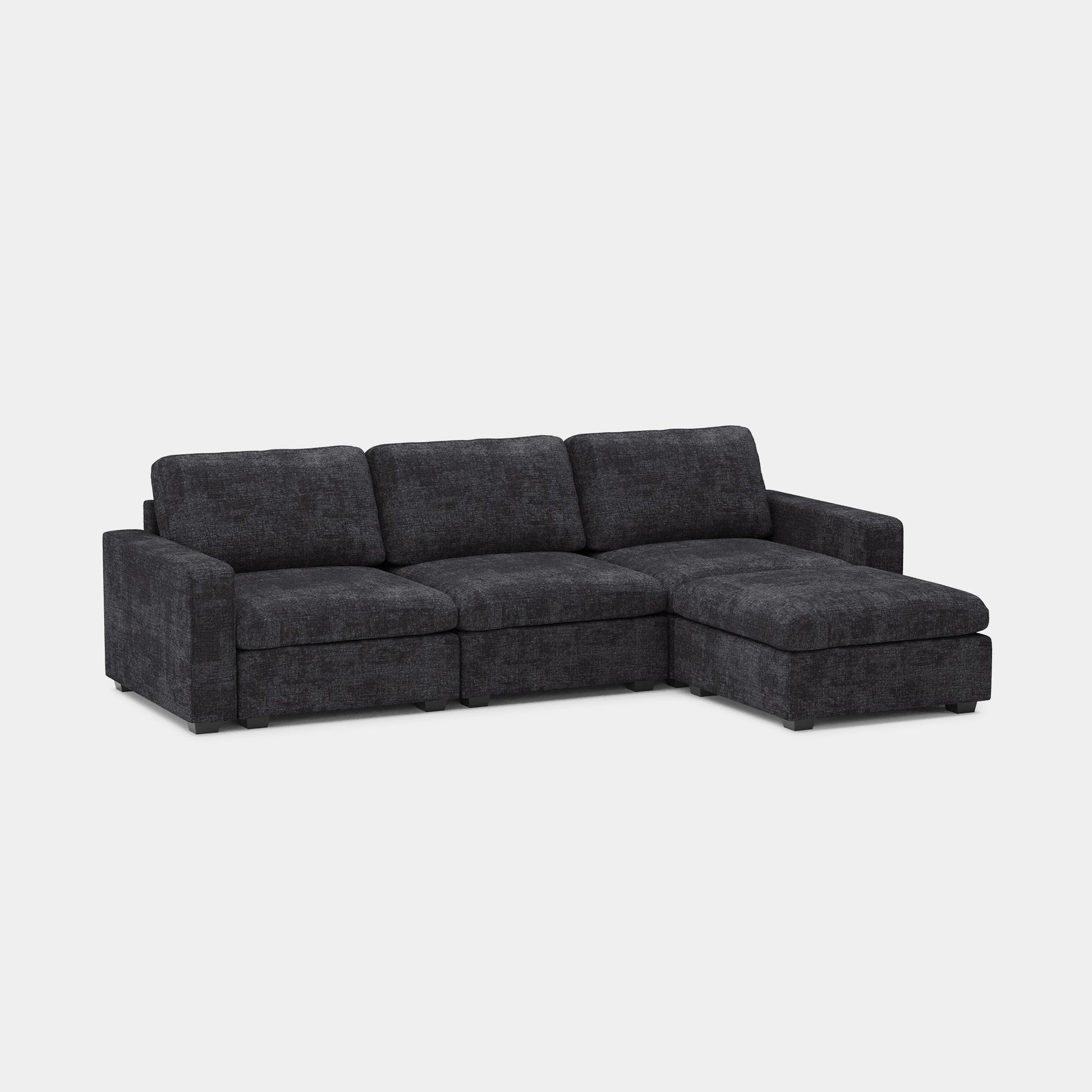 Graphite-Grey-/-Chenille-4-Seat-L-Shaped-Sectional