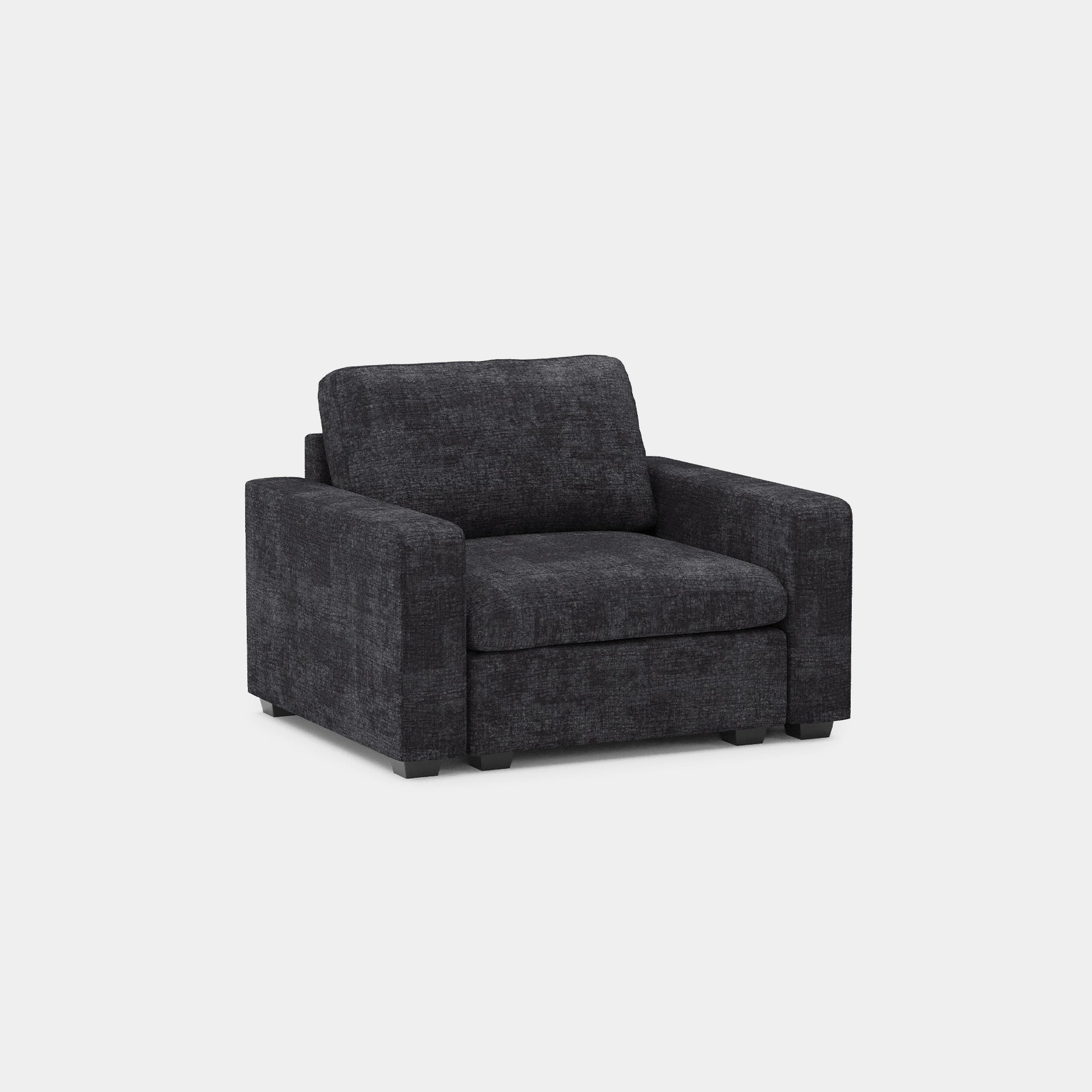 Graphite-Grey-/-Chenille-Armchair