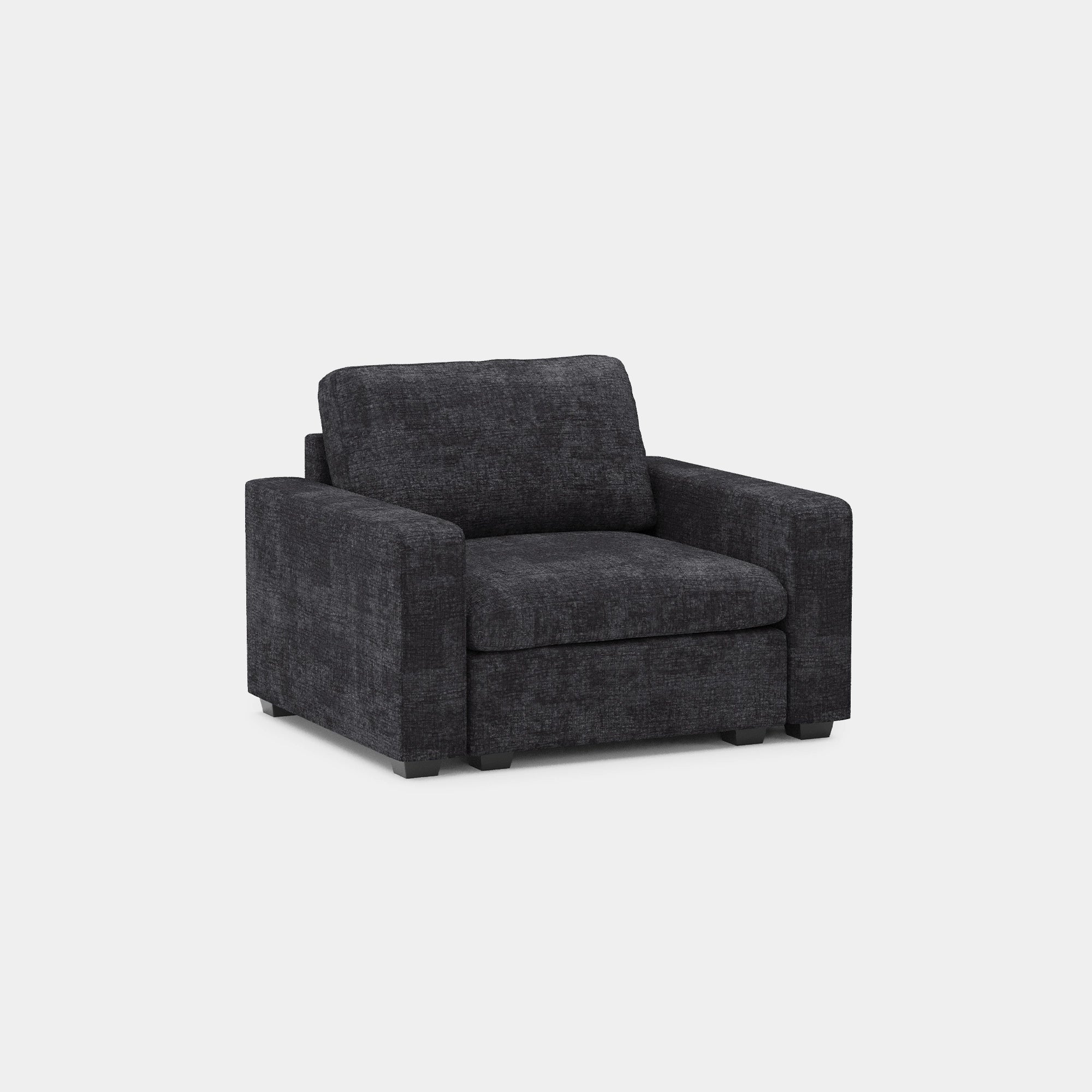 Graphite-Grey-/-Chenille-Armchair